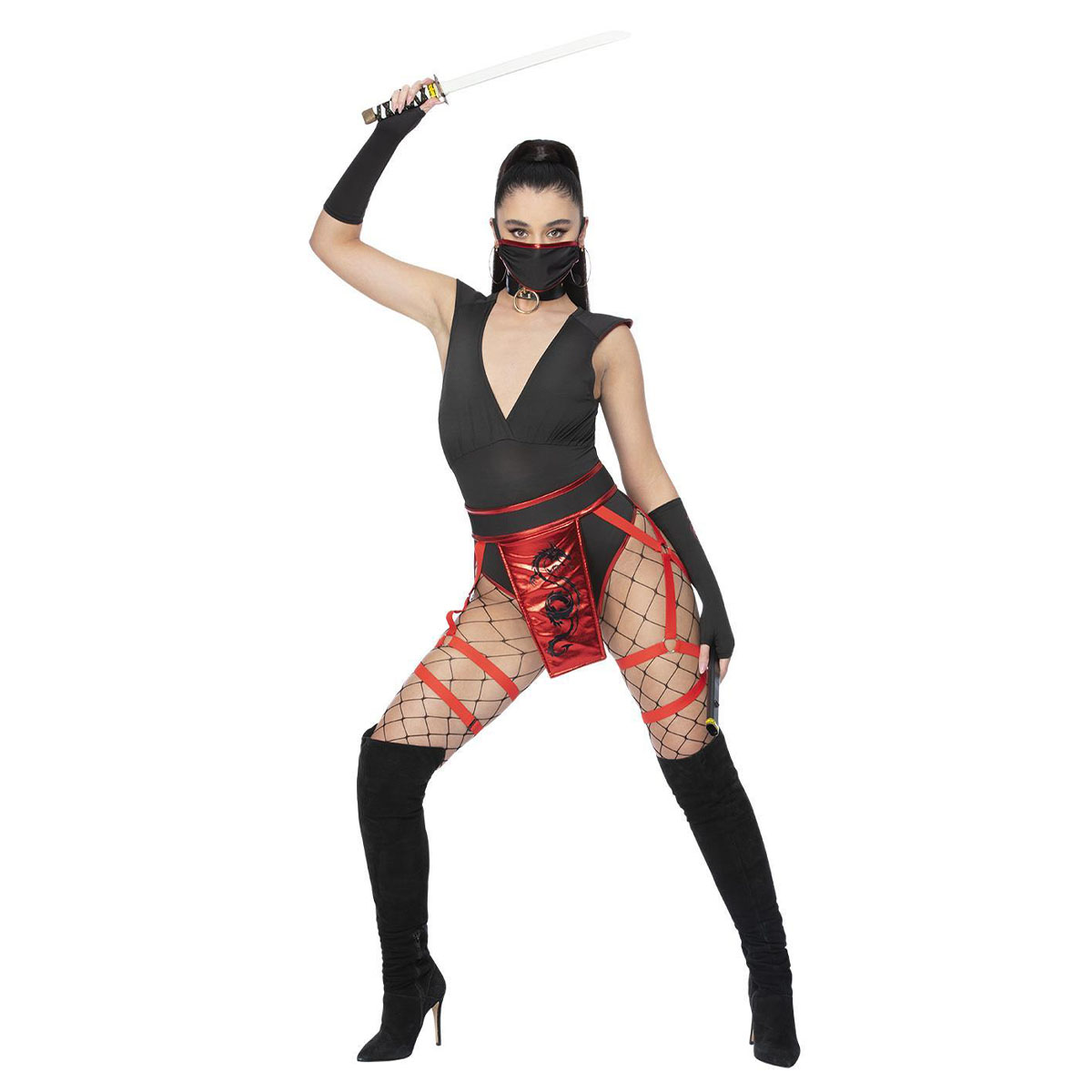 Läs mer om Bodysuit, Fever Scarlet Ninja XS