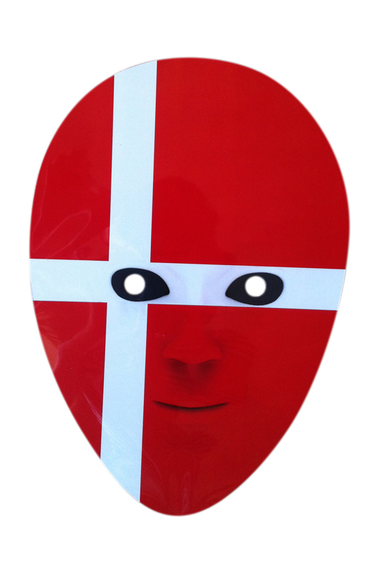 Pappmask, danska flagganproduktzoombild #1
