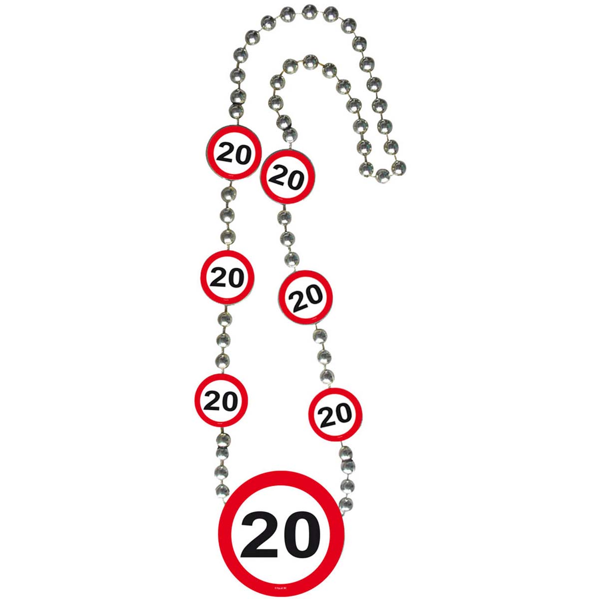 Halsband 20-årsfest trafikskylt