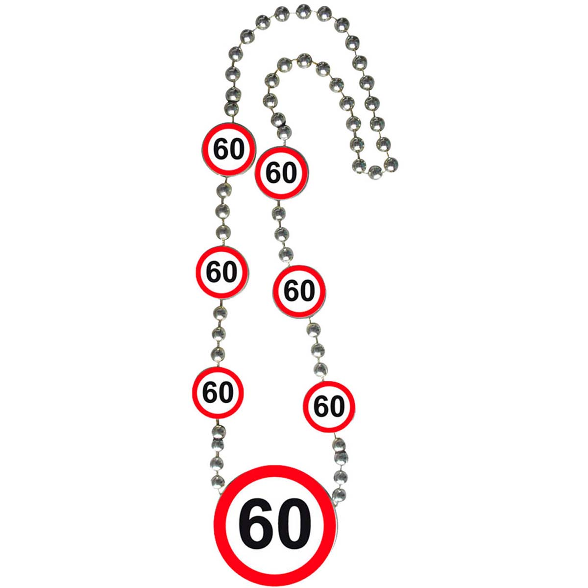 Halsband 60-årsfest trafikskylt