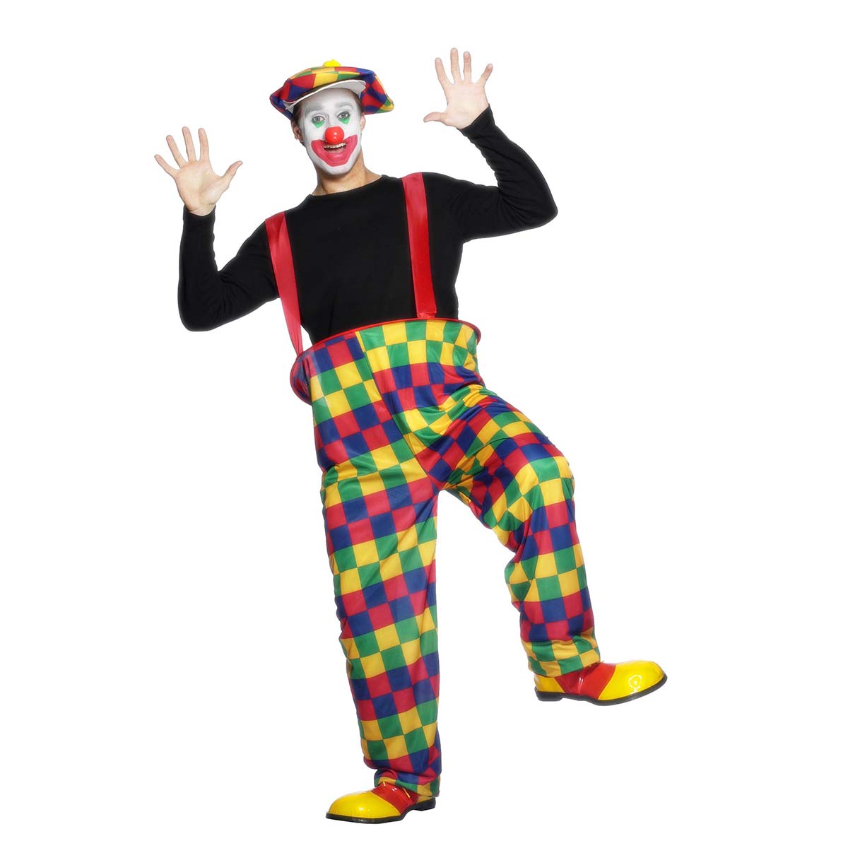 Clowndräkt, rutig L