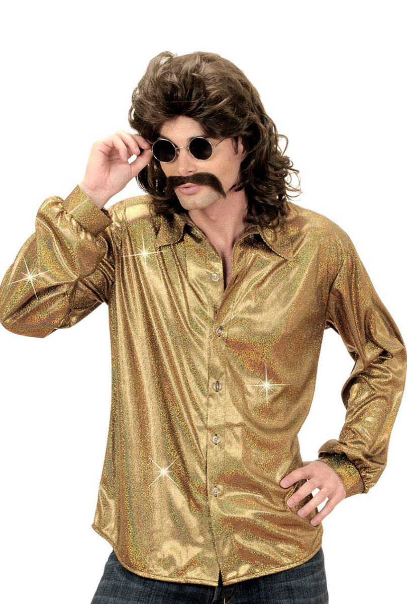 Discoskjorta, guldproduktzoombild #1