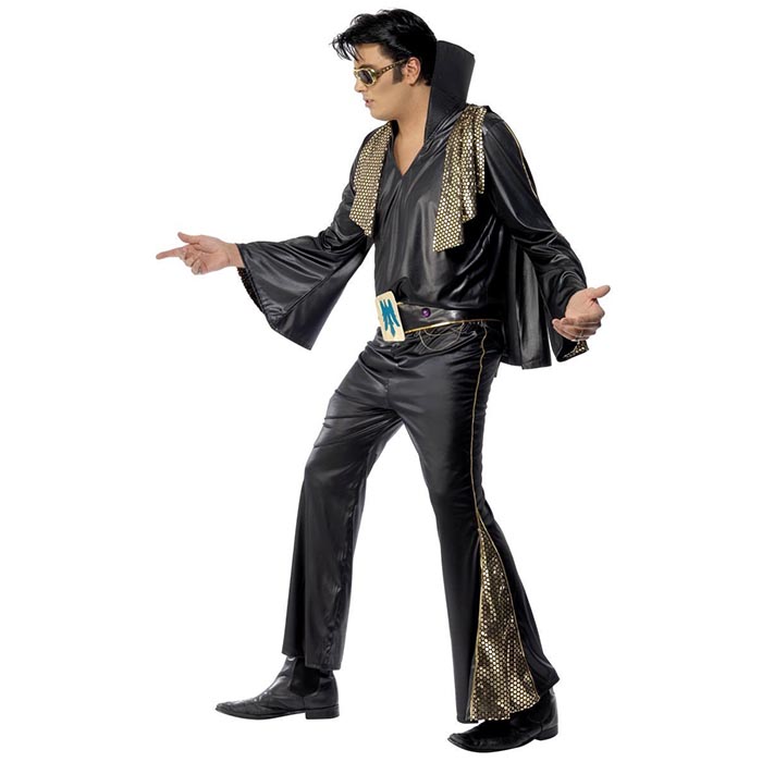Kostym, Elvis svart -M