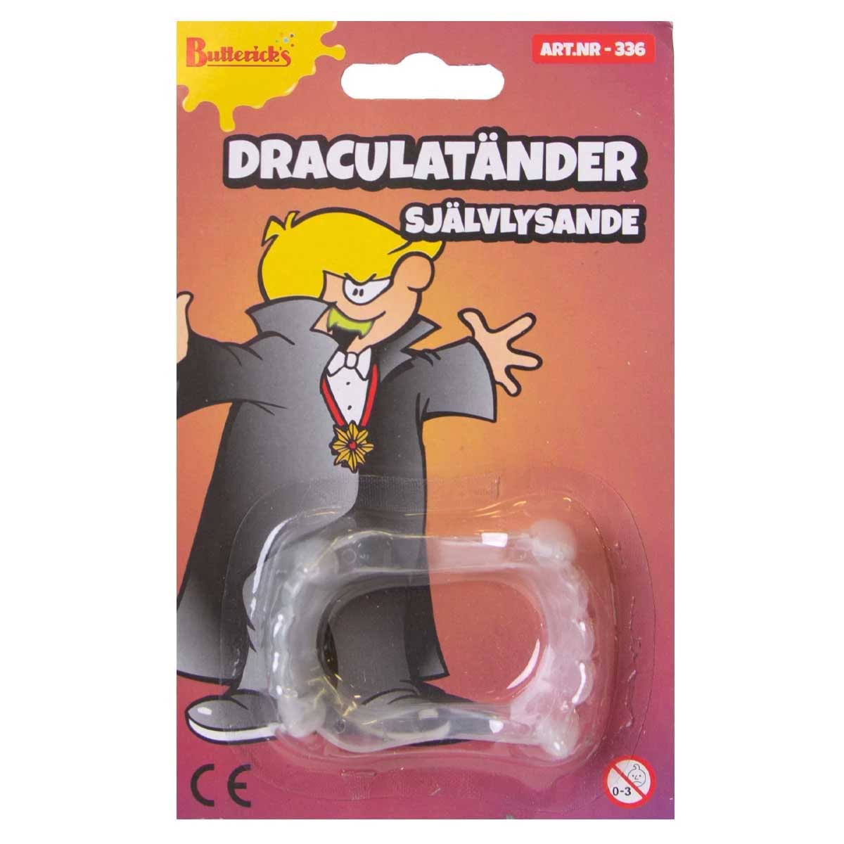 Draculatänder självlysande