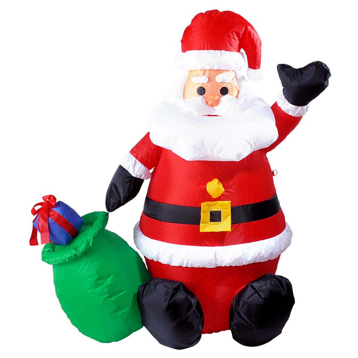 Läs mer om Uppblåsbar prop, jultomte med julklappssäck