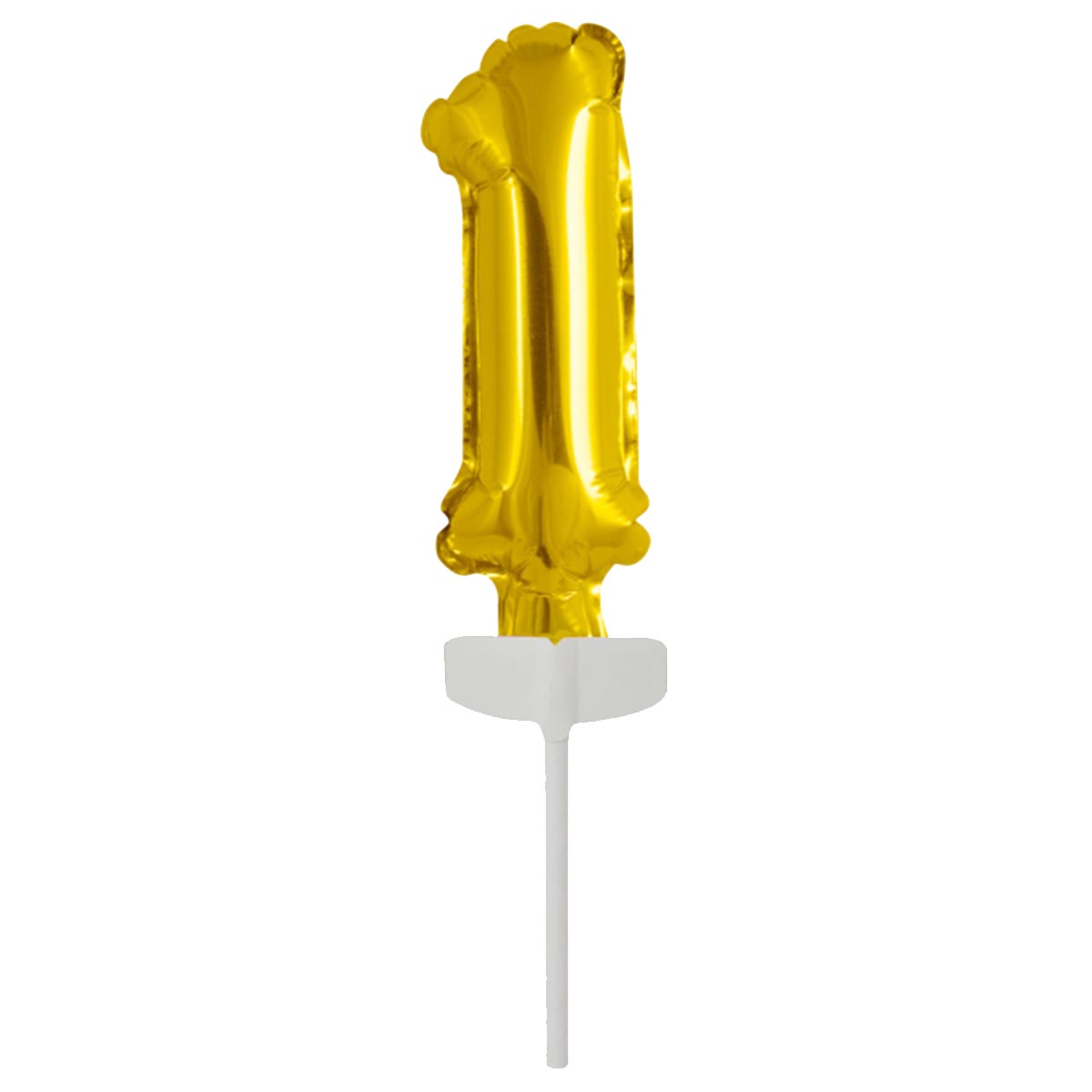 Folieballong siffra mini 1 guld 13 cm