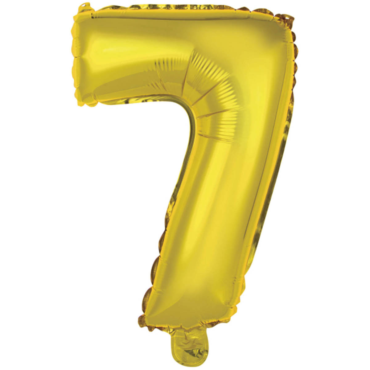 Folieballong, siffra 7 guld 40 cm