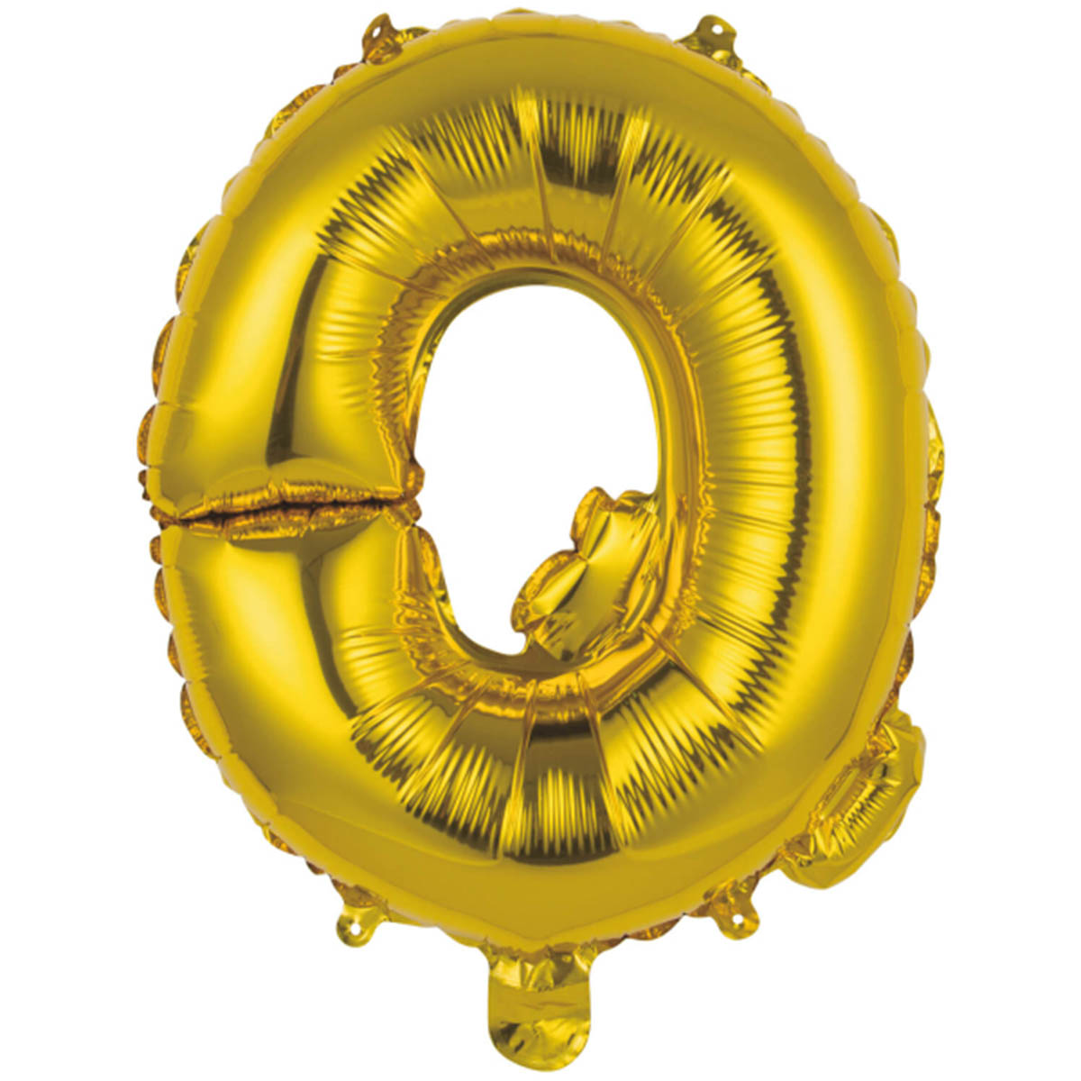 Folieballong, bokstav Q guld 40 cm