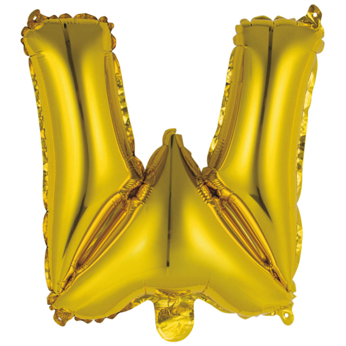 Folieballong bokstav W guld 40 cm