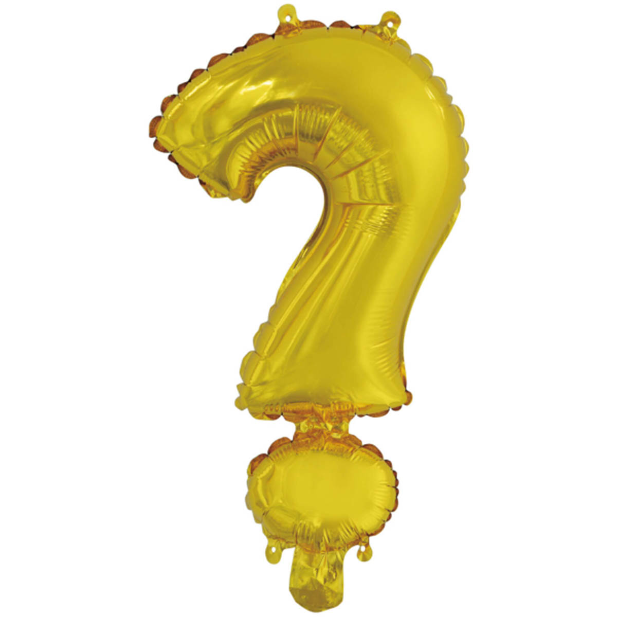 Läs mer om Folieballong, symbol ? guld 40 cm