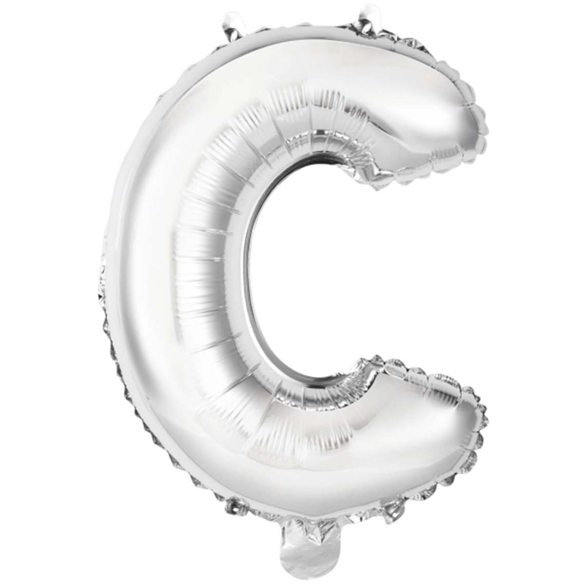 Folieballong bokstav C silver 40 cm