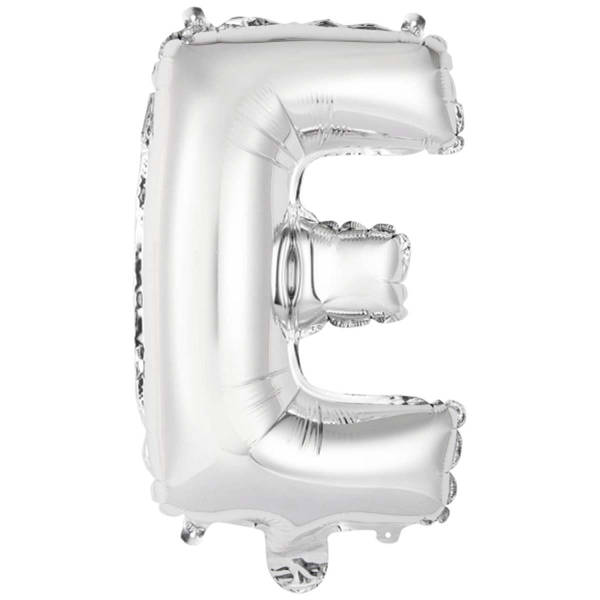 Folieballong bokstav E silver 40 cm