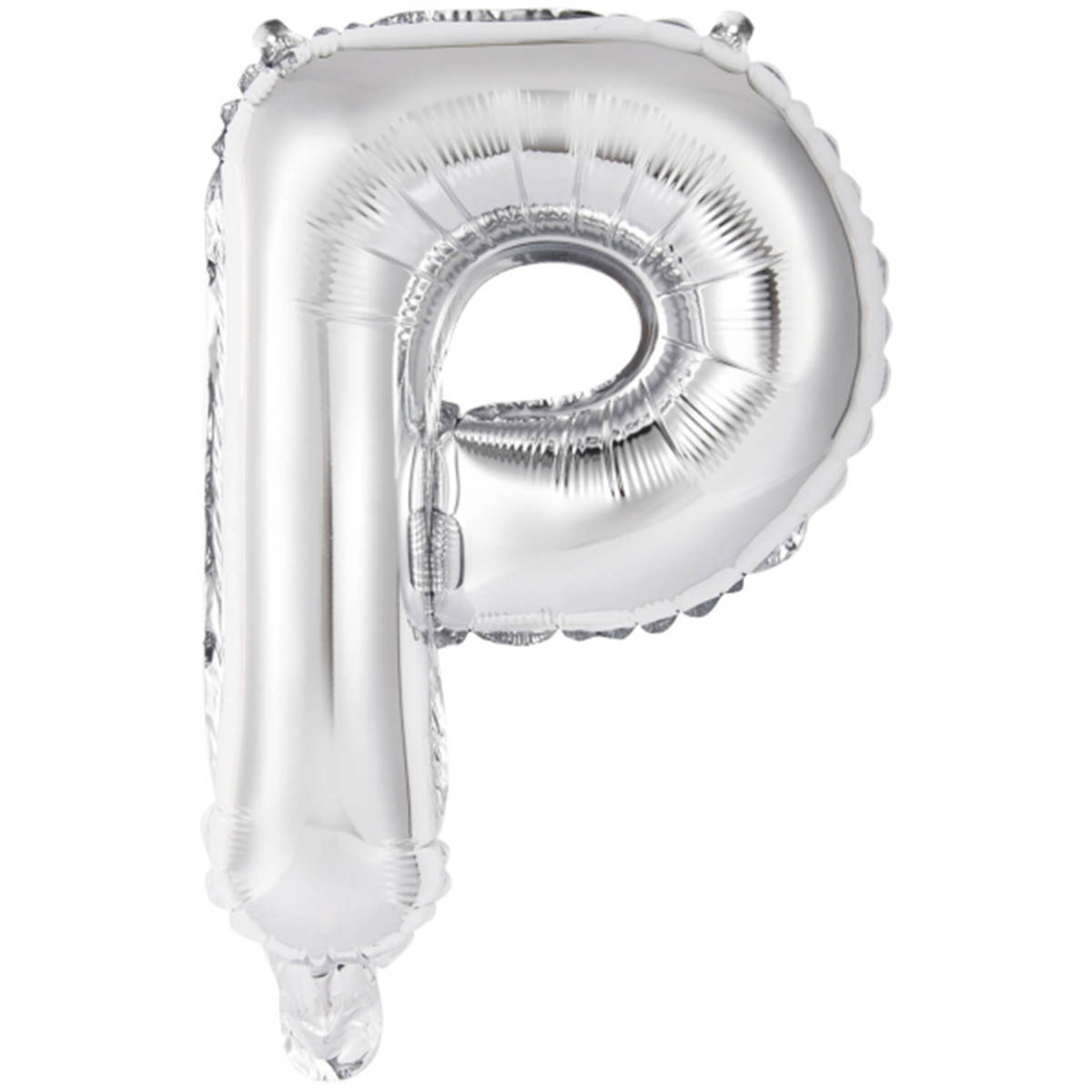 Folieballong, bokstav P silver 40 cm