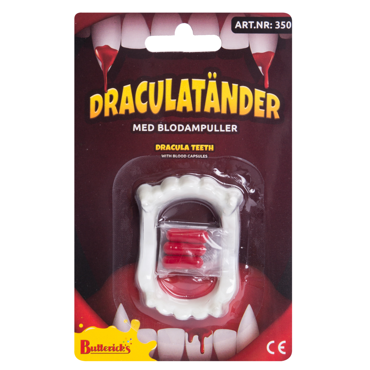 Draculatänder med blodampullerproduktzoombild #3