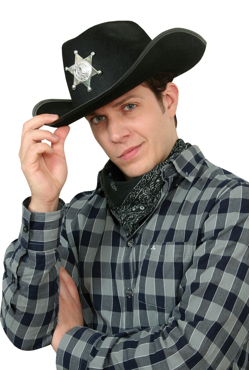 Läs mer om Sheriffhatt, svart