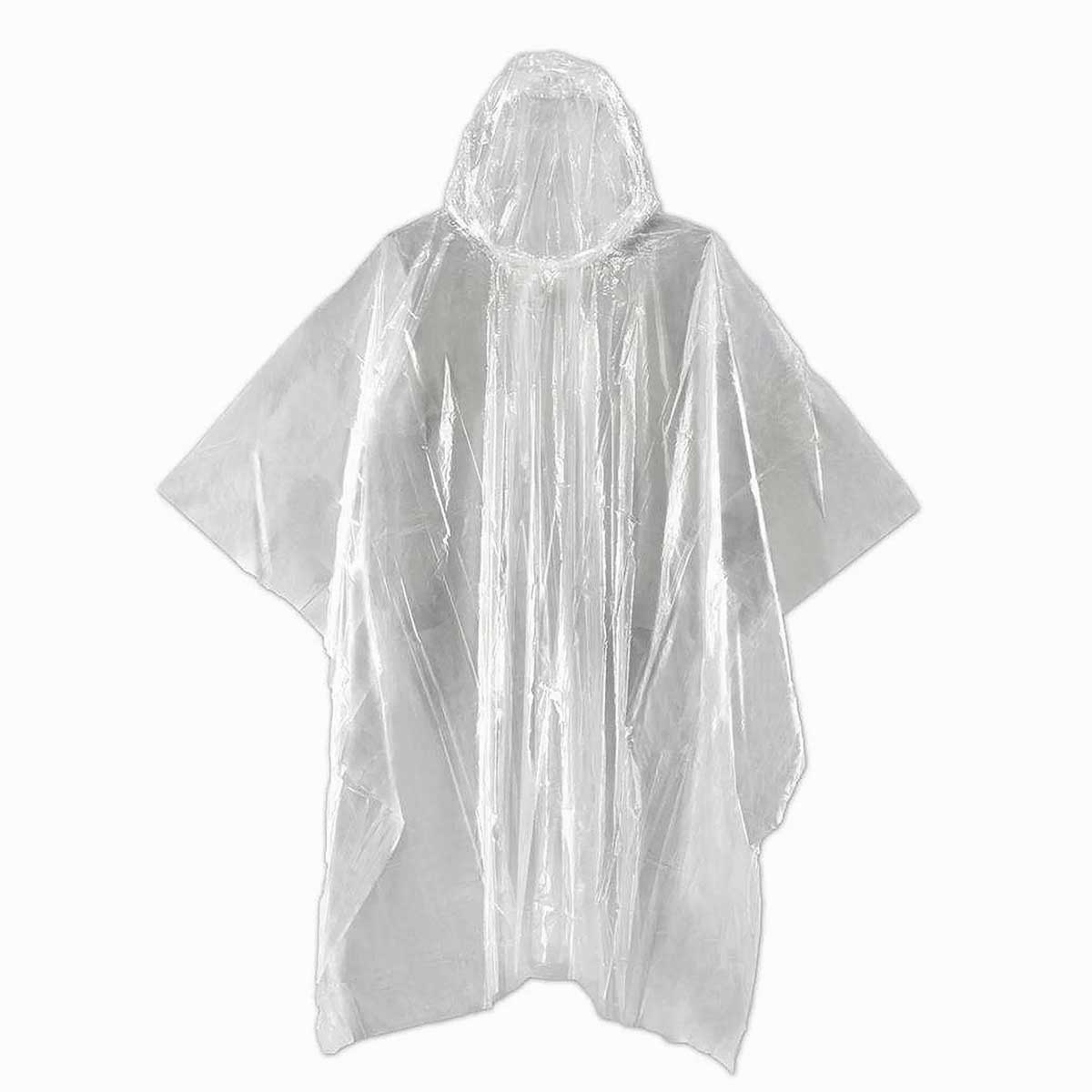 Regnponcho, genomskinlig