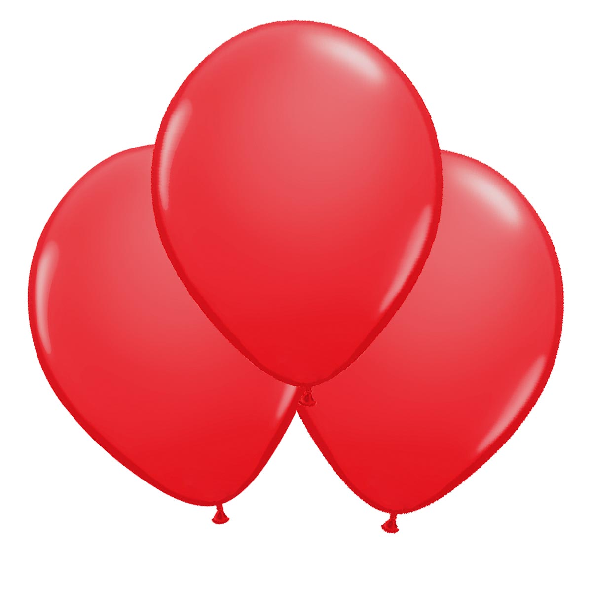 Ballonger röd 30 cm 10 st
