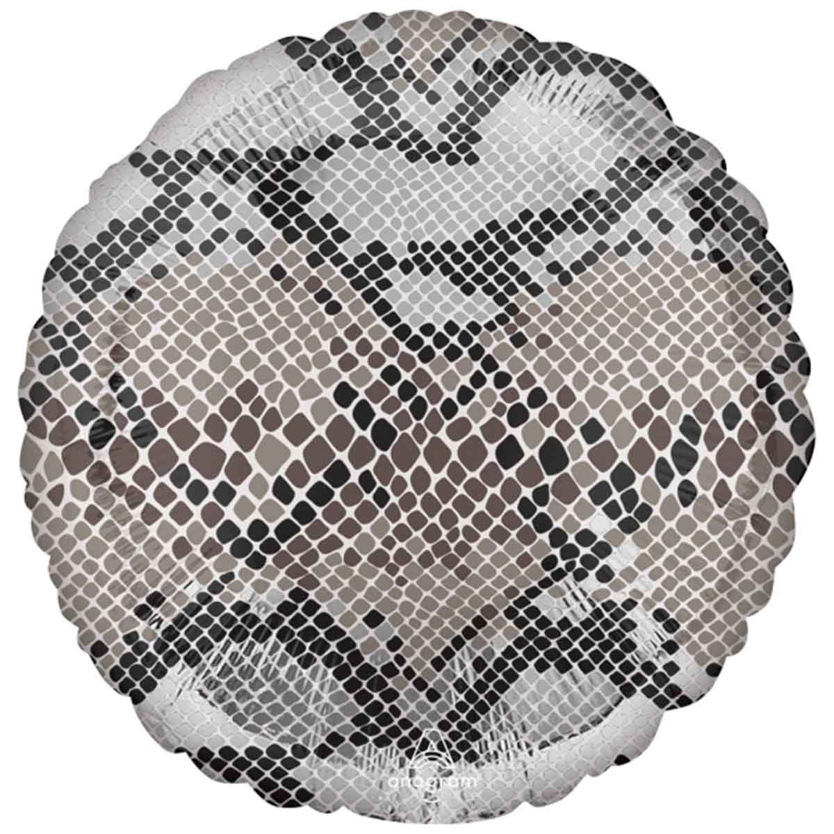 Folieballong, ormskinn mönster 43 cm