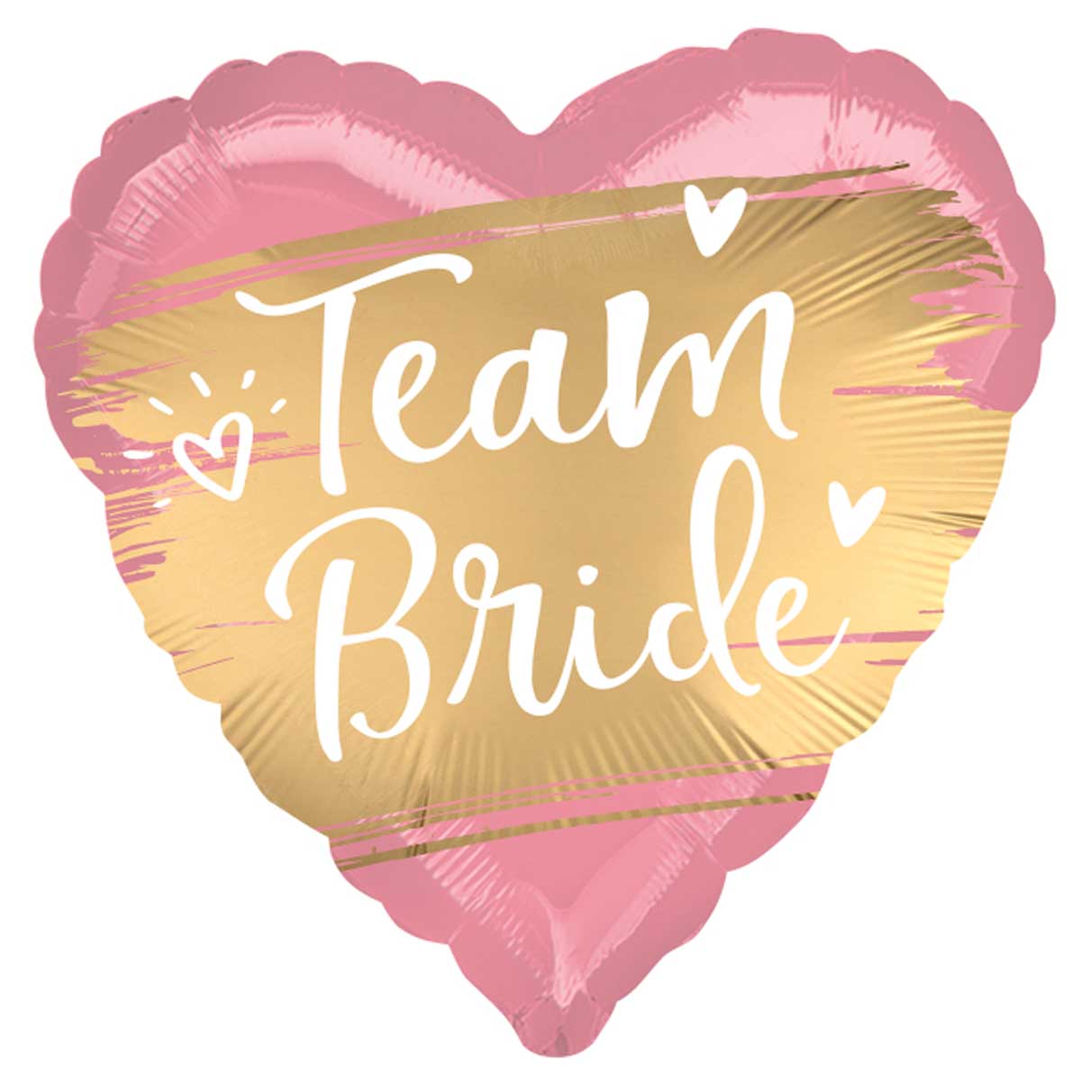 Folieballong, team bride rosa 43 cm