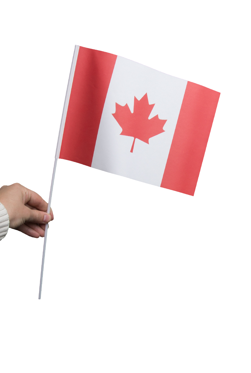 Pappersflagga, Kanadaproduktzoombild #1