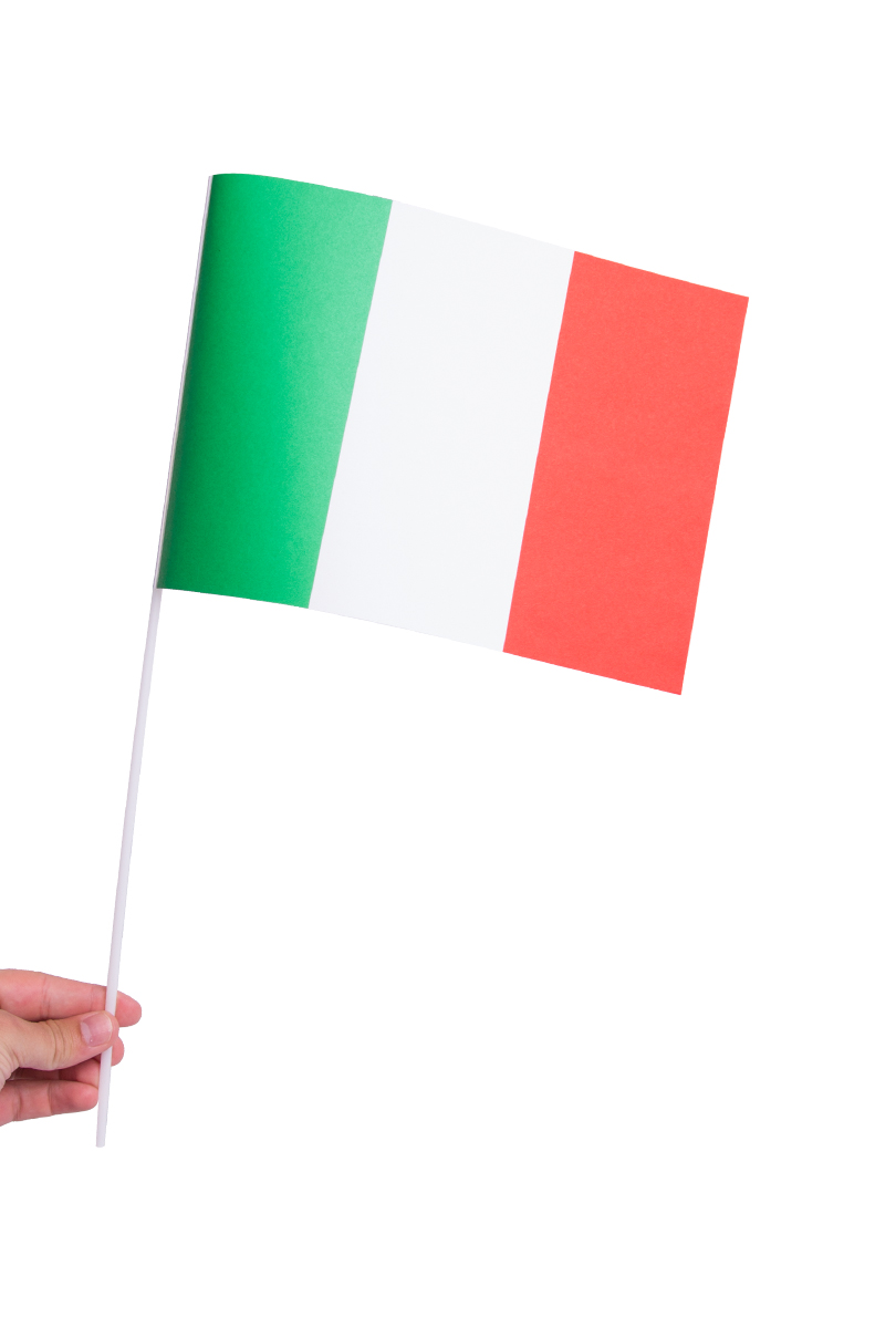 Pappersflagga, Italienproduktzoombild #1