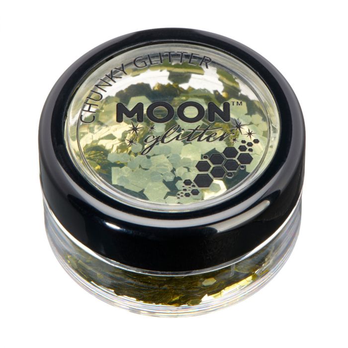 Läs mer om Moon Ansikts- & kroppsglitter i burk 3 g-Guld