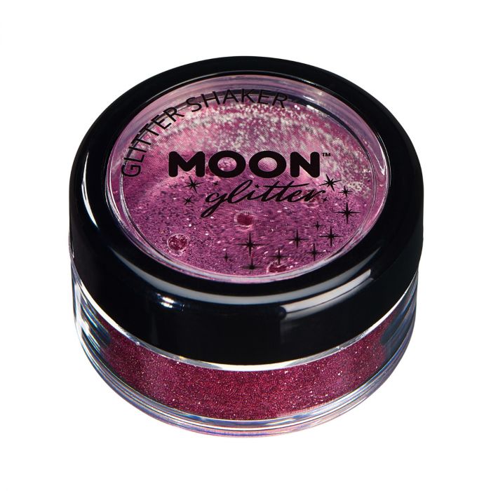 Läs mer om Moon Ansikts- kroppsglitter i burk finkornigt, 5 g-Rosa