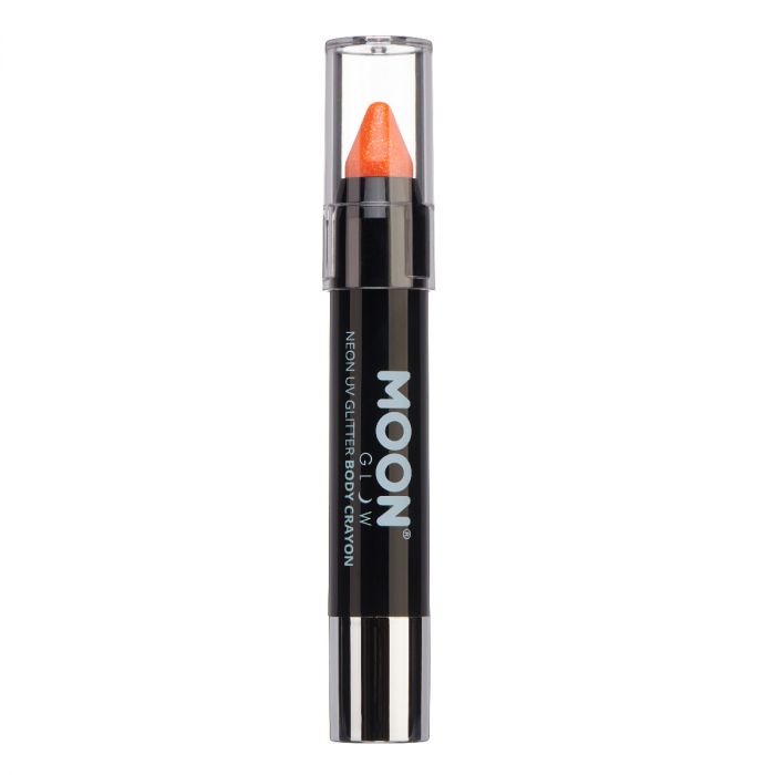 Moon Sminkkrita neon UV glitter, orange 3,2 g