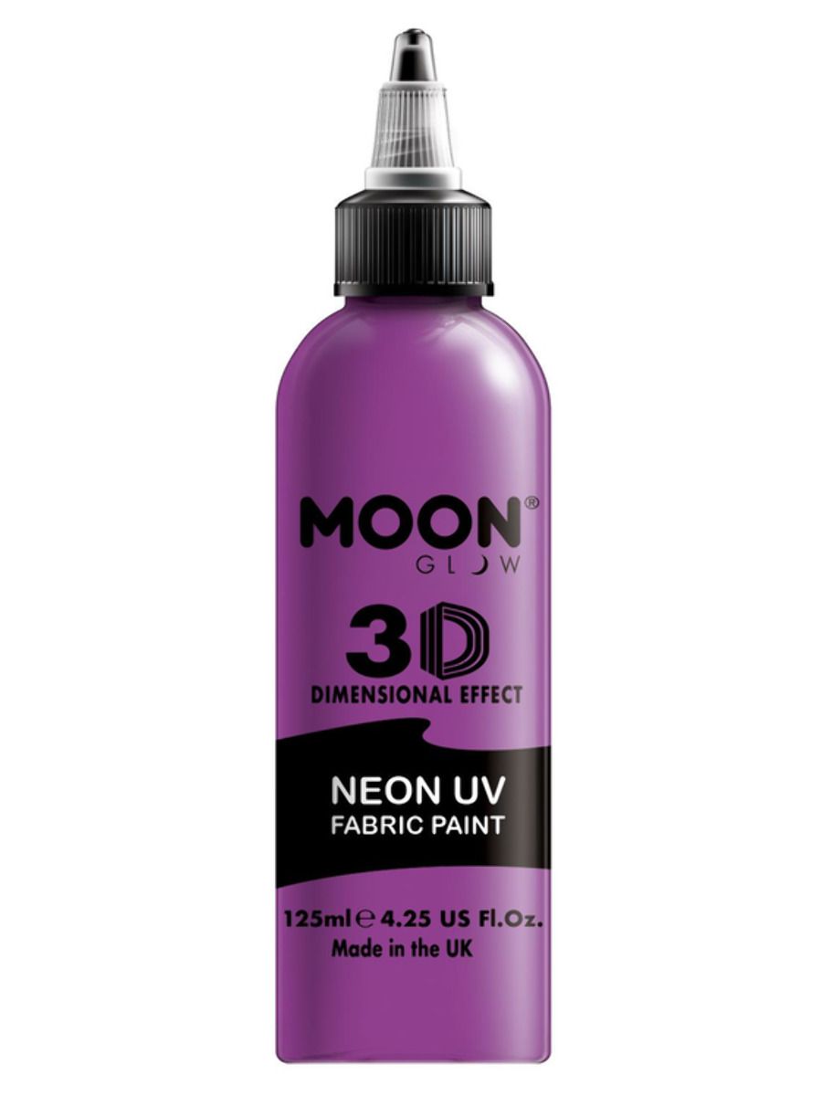 Läs mer om Moon Textilfärg 3D neon UV, lila 125 ml