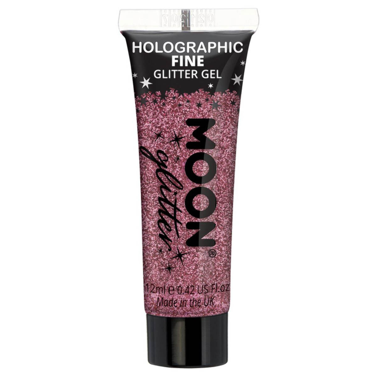 Läs mer om Moon glittergel i tub, holografisk finkornigt rosa