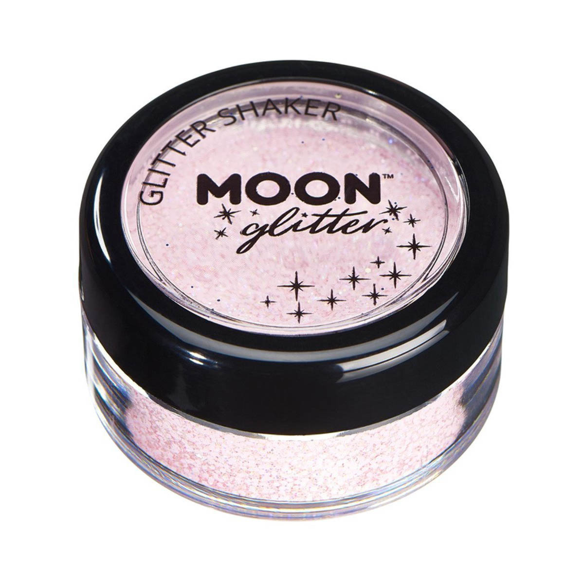 Läs mer om Moon pastellglitter i burk shaker 5g Ljusrosa