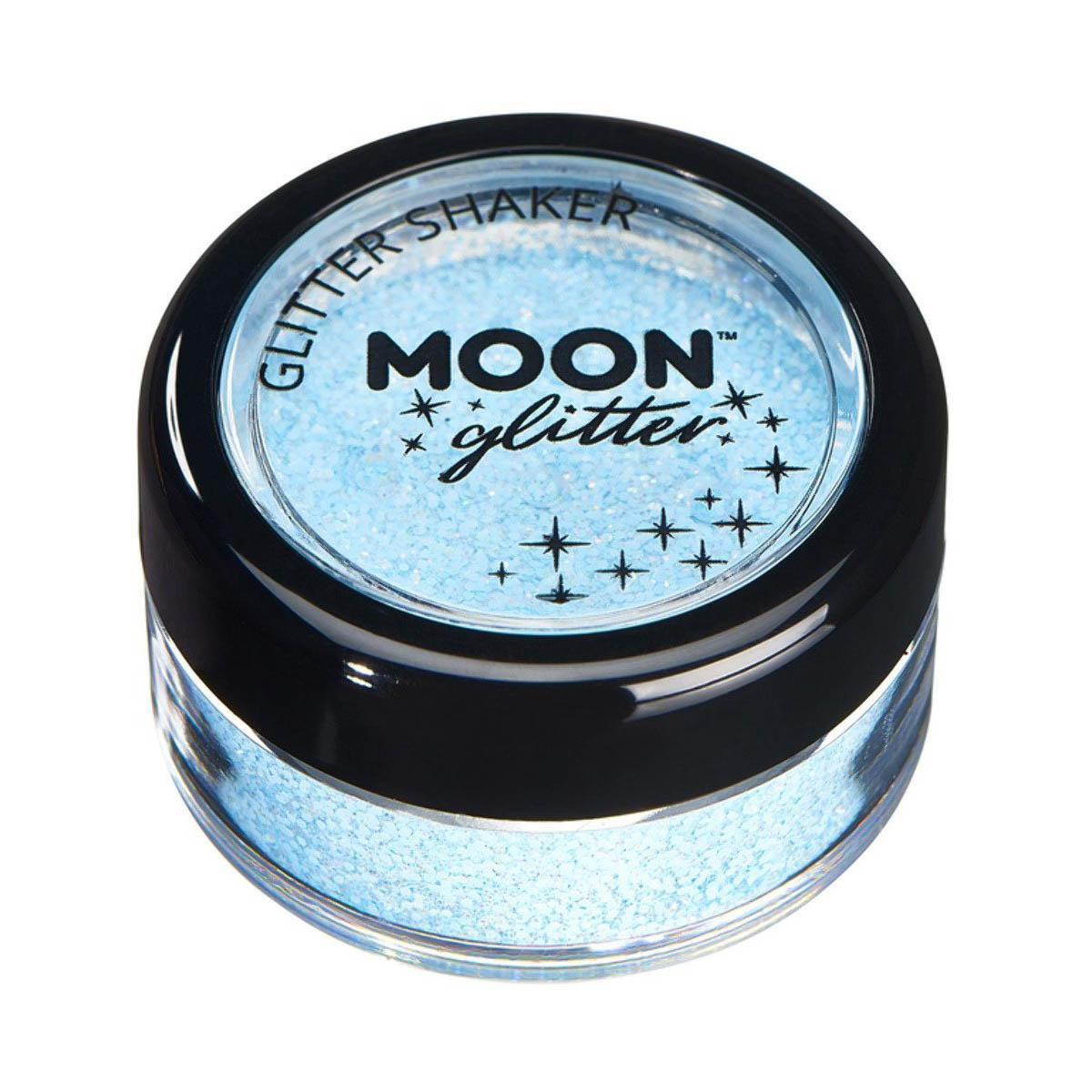 Läs mer om Moon pastellglitter i burk shaker 5g Ljusblå
