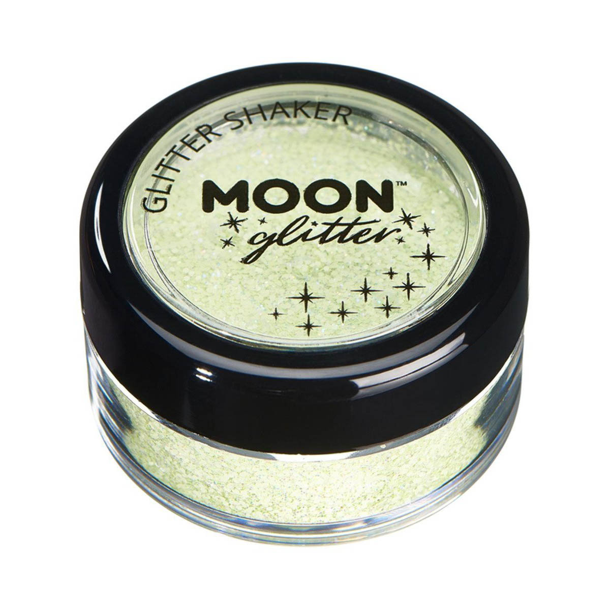 Läs mer om Moon pastellglitter i burk shaker 5g Ljusgrön