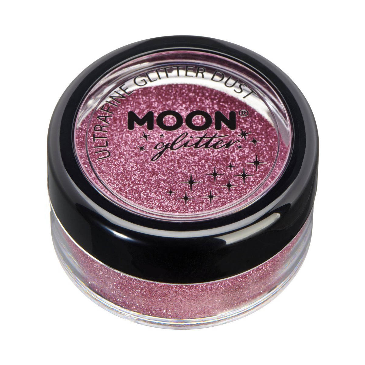 Läs mer om Moon ultrafine glitter dust, shaker Rosa