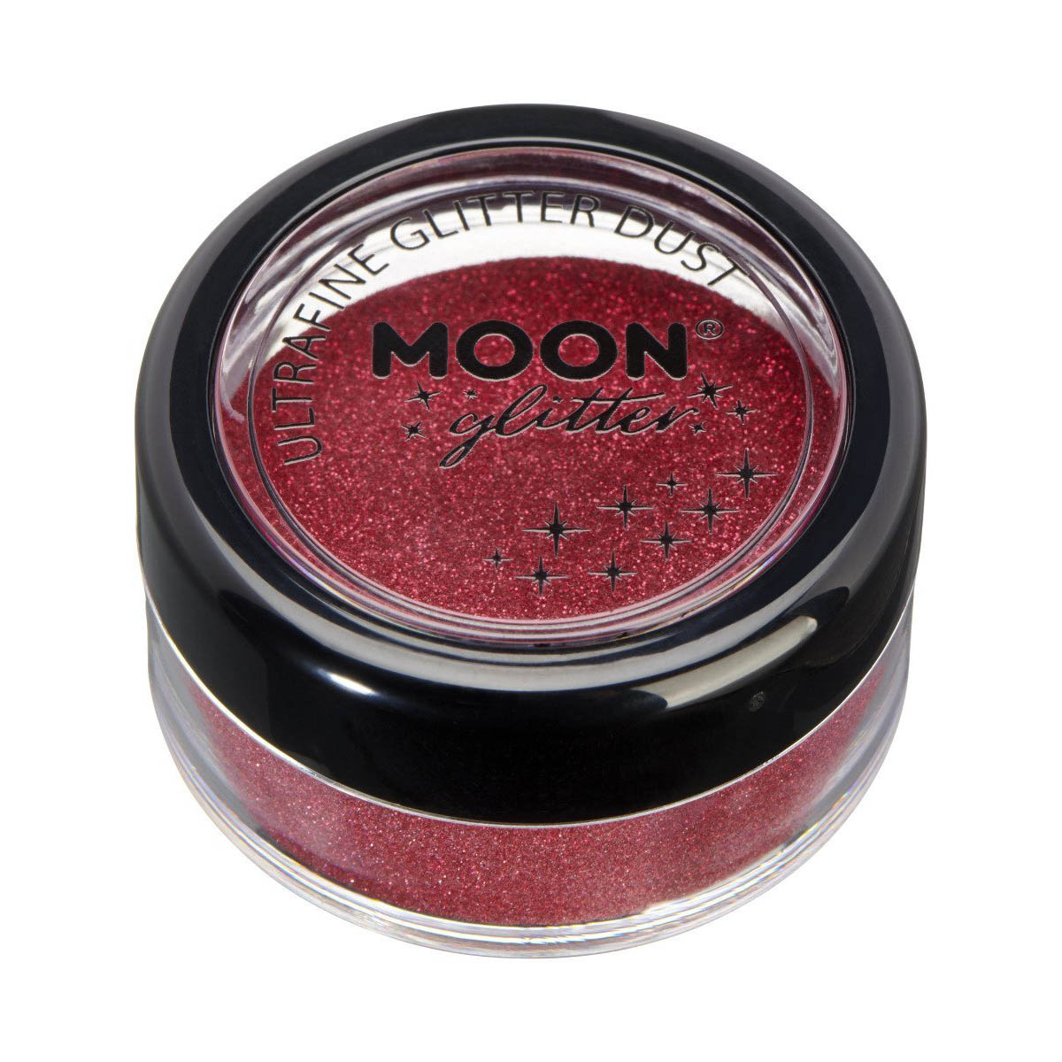 Läs mer om Moon ultrafine glitter dust, shaker Röd