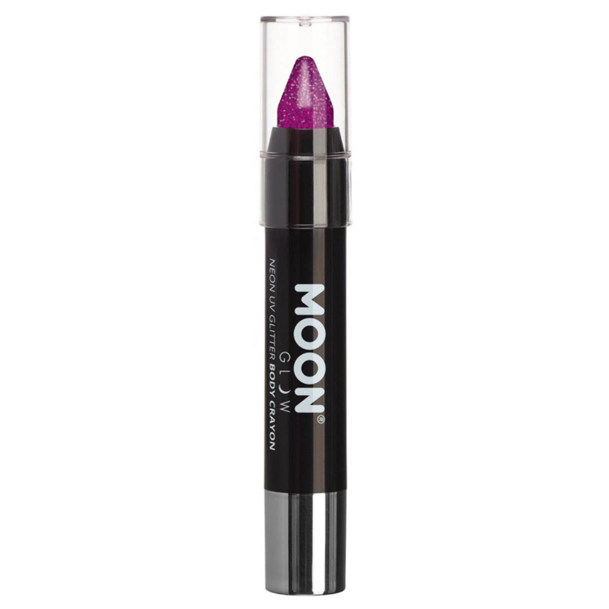 Moon UV-Sminkkritor lila neon med glitter 3,5 g