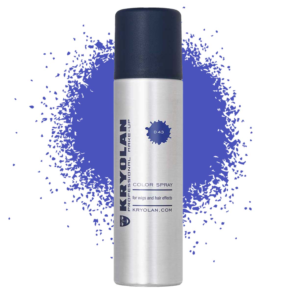 Kryolan Color hårspray 150 ml, blå