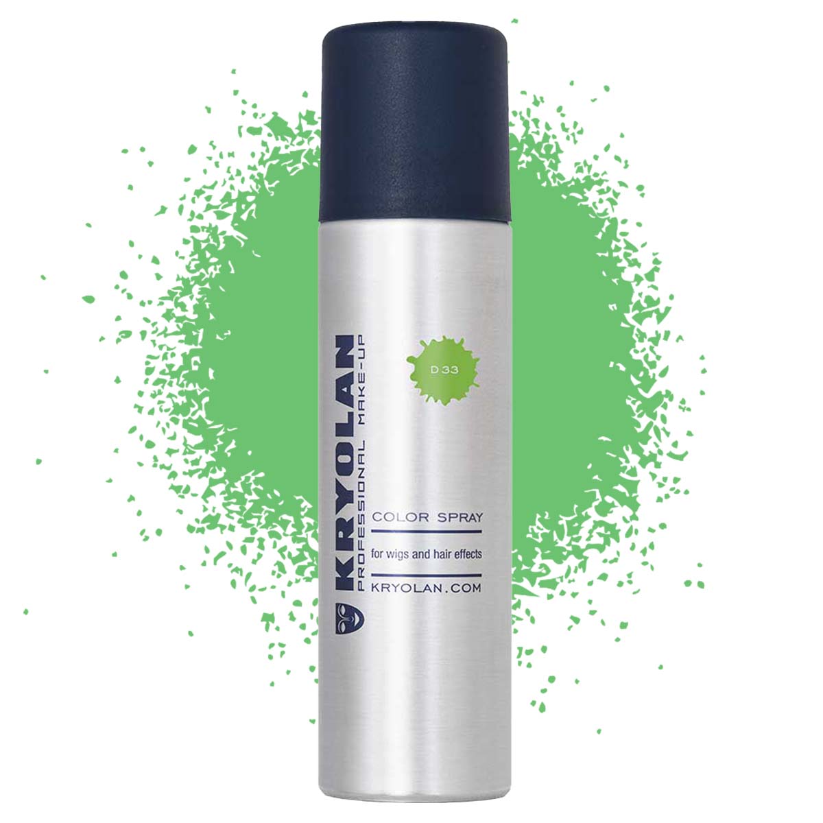 Läs mer om Kryolan Color hårspray 150 ml, grön
