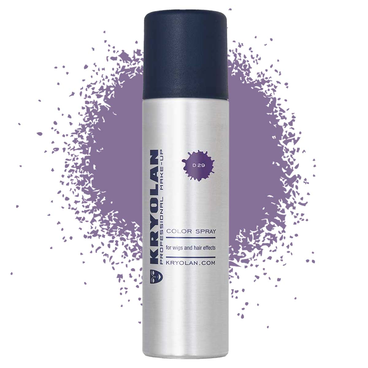 Läs mer om Kryolan Color hårspray 150 ml, lila