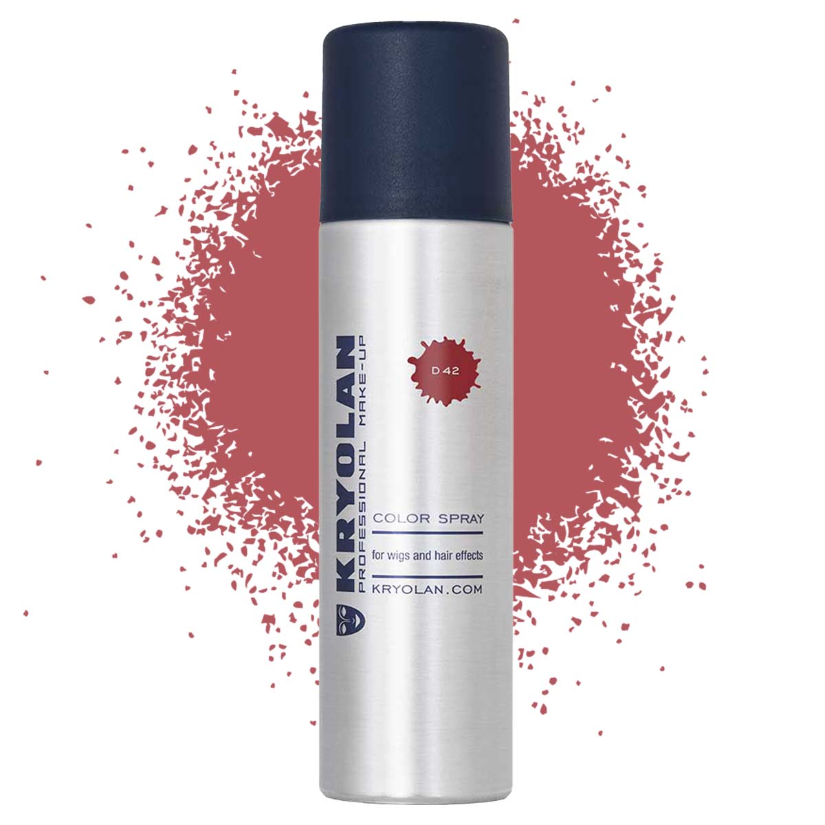 Läs mer om Kryolan Color hårspray 150 ml, röd