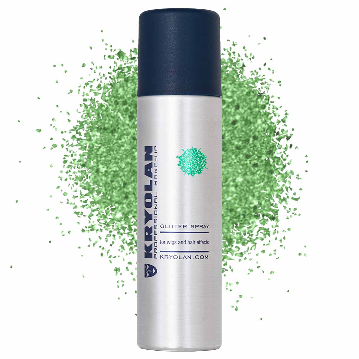 Läs mer om Kryolan Glitter spray 150 ml, grön
