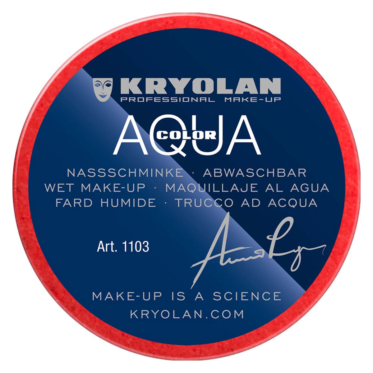 Kryolan Aquacolor, 079 Röd 55 ml