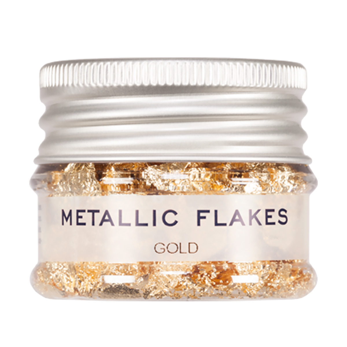 Metall flakes, guld