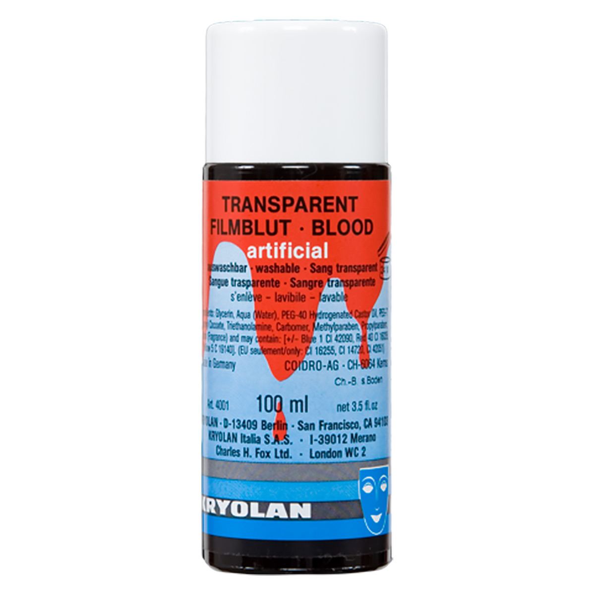 Blod, transparent 100ml mörk