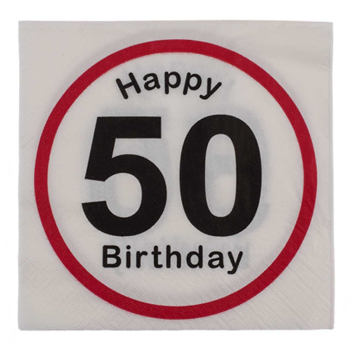 Läs mer om Servetter, happy birthday 50 år