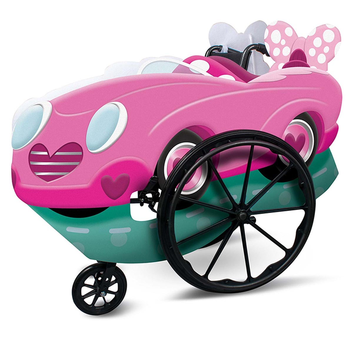 Läs mer om Rullstolsdräkt, Mimmis rosa bil