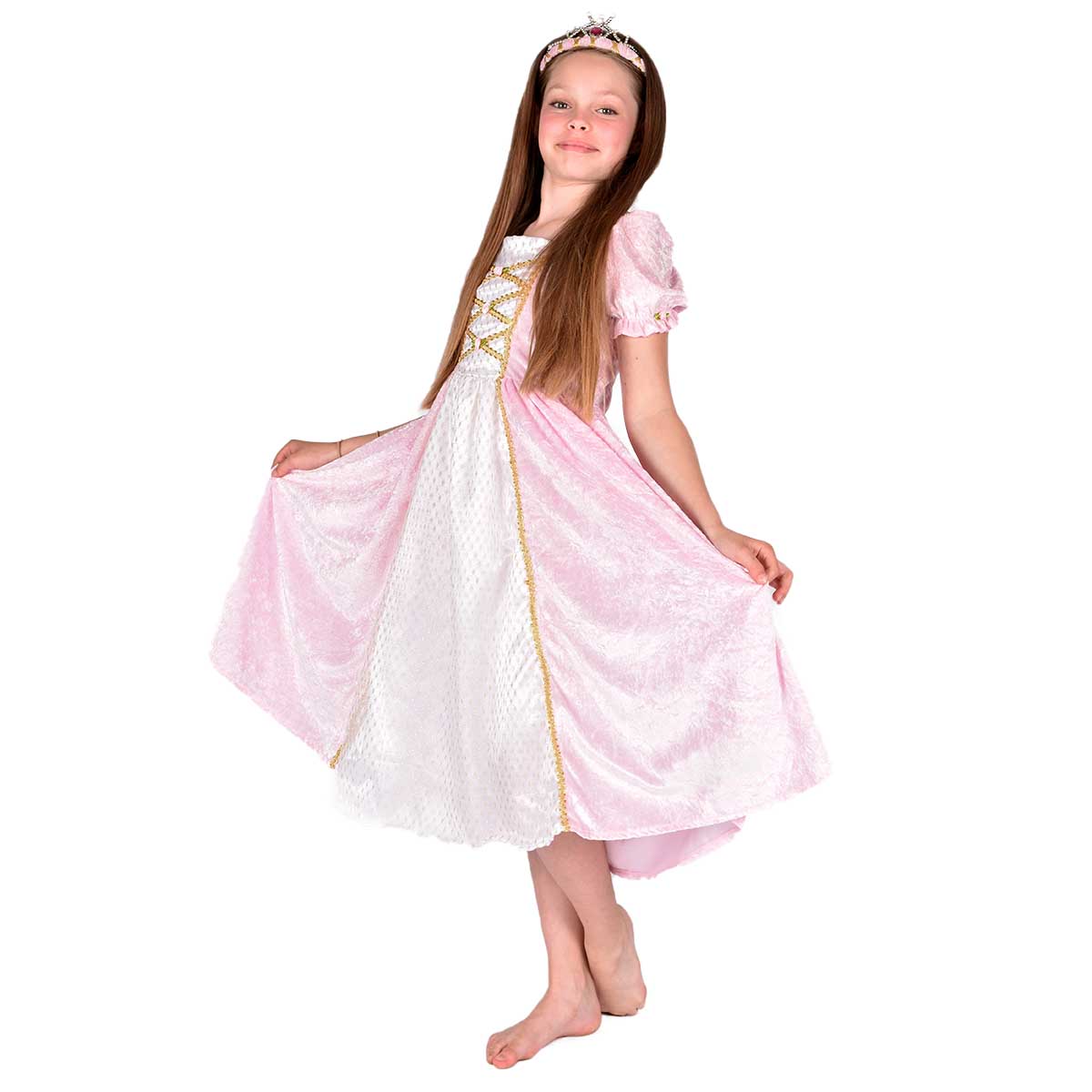 Prinsessklänning, Saga rosa 110/116 cl