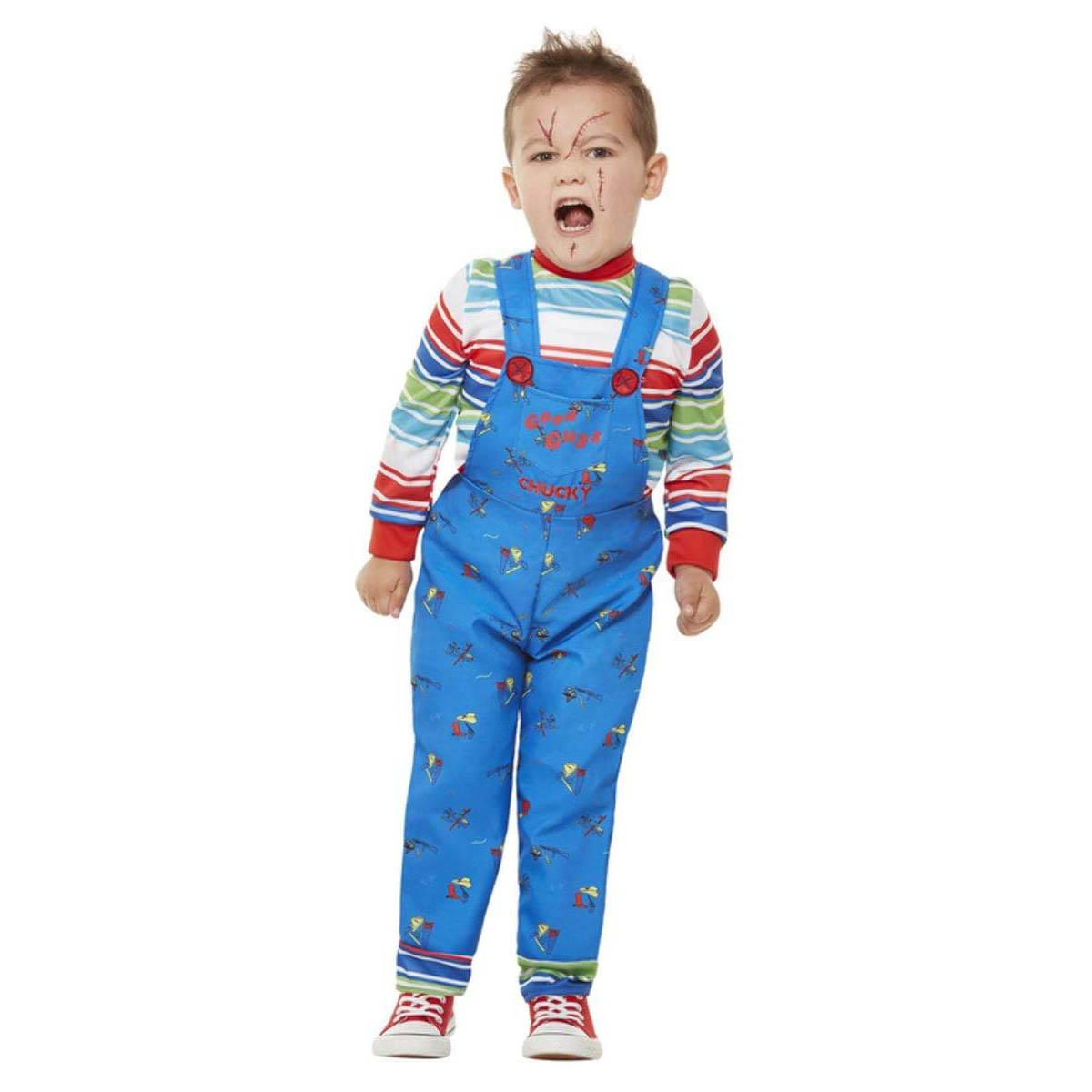 Barndräkt Chucky blå 1-2 år