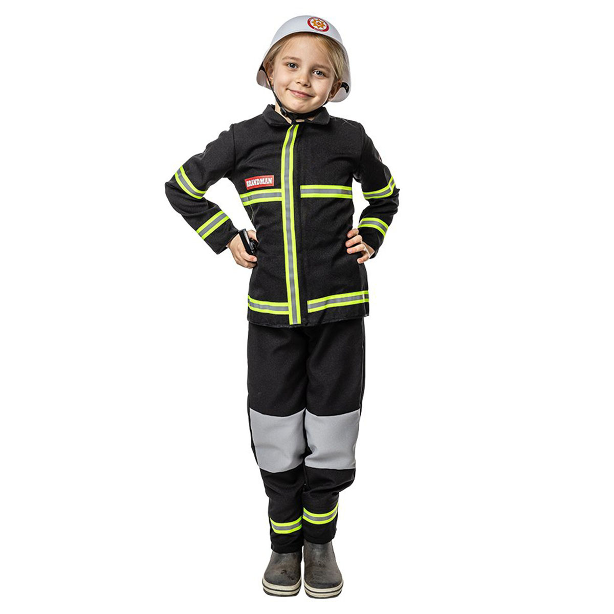Barndräkt svensk brandman 122/128 cl