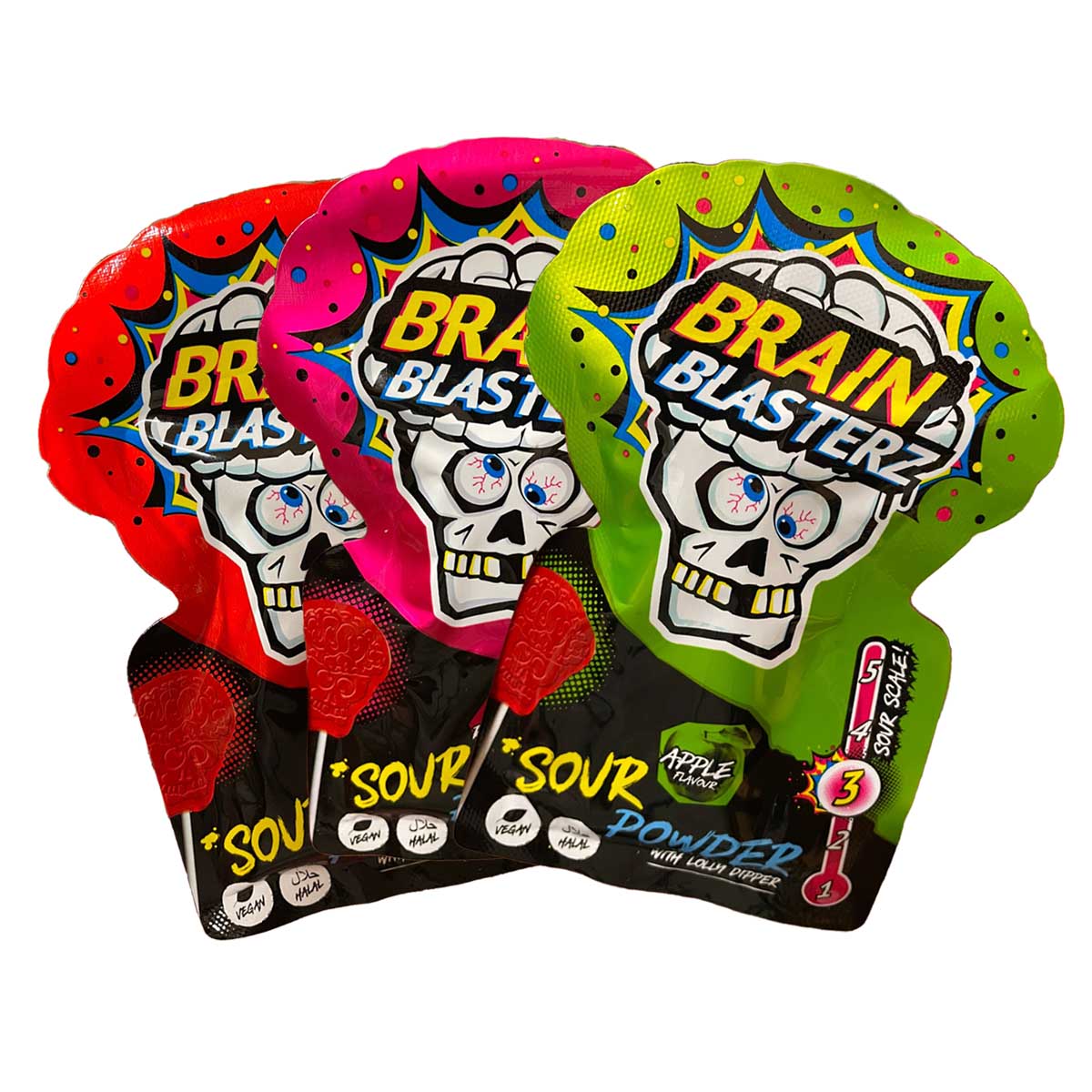 Godis, Brain blasterz lolly dipper 10 g